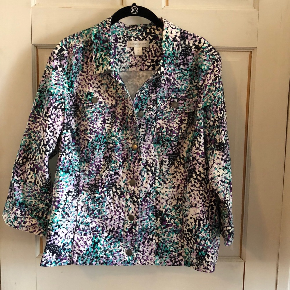 Christopher & Banks XL Colorful Spring Jacket - Picture 5 of 6